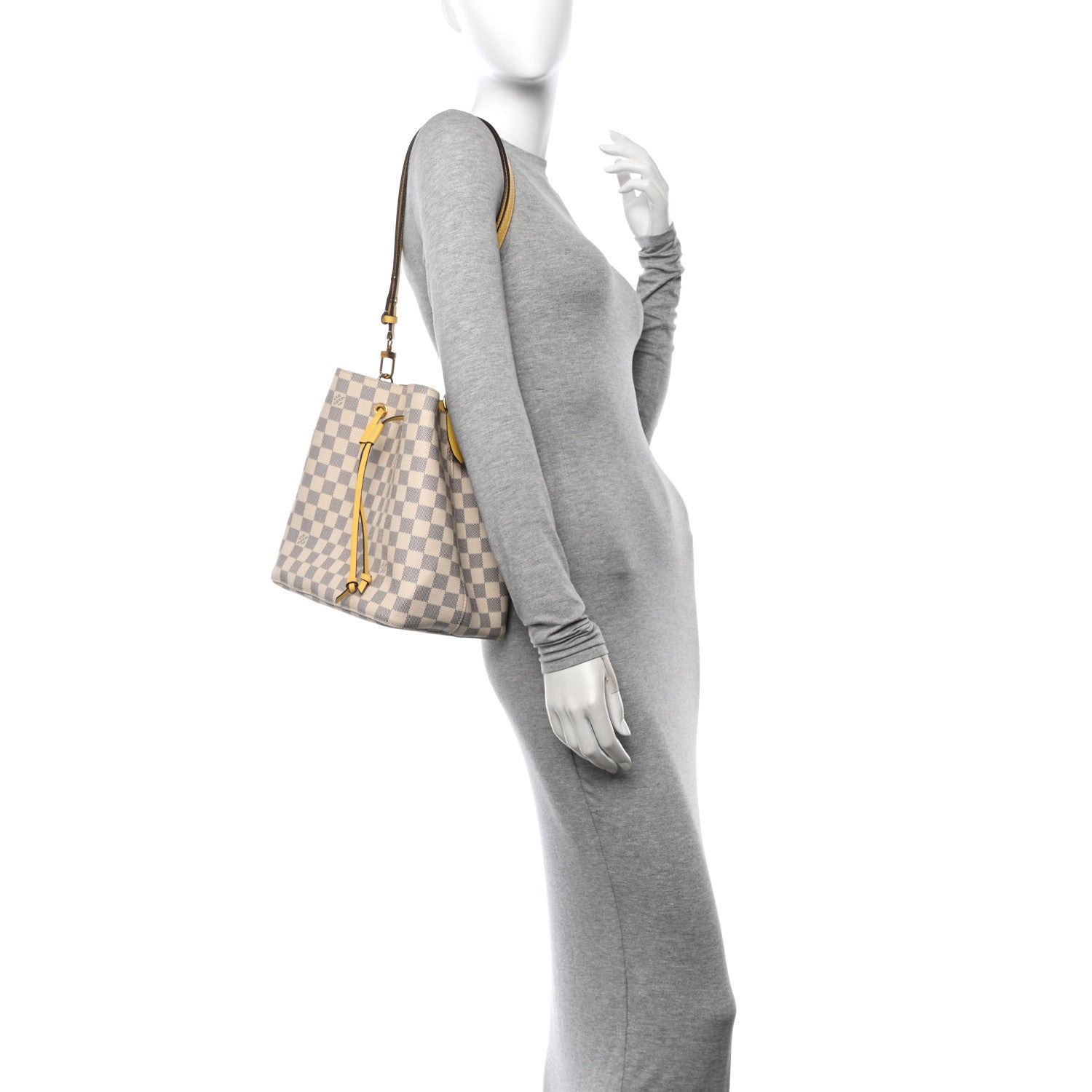 Louis Vuitton Damier Azur Neonoe MM Pineapple 2 of 12