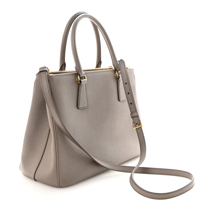 Prada Saffiano Lux Large Galleria Double Zip Tote Argilla 3 of 9
