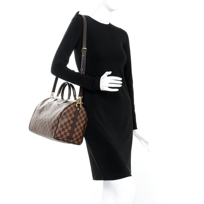 Louis Vuitton Damier Ebene Speedy Bandouliere 30 2 of 9