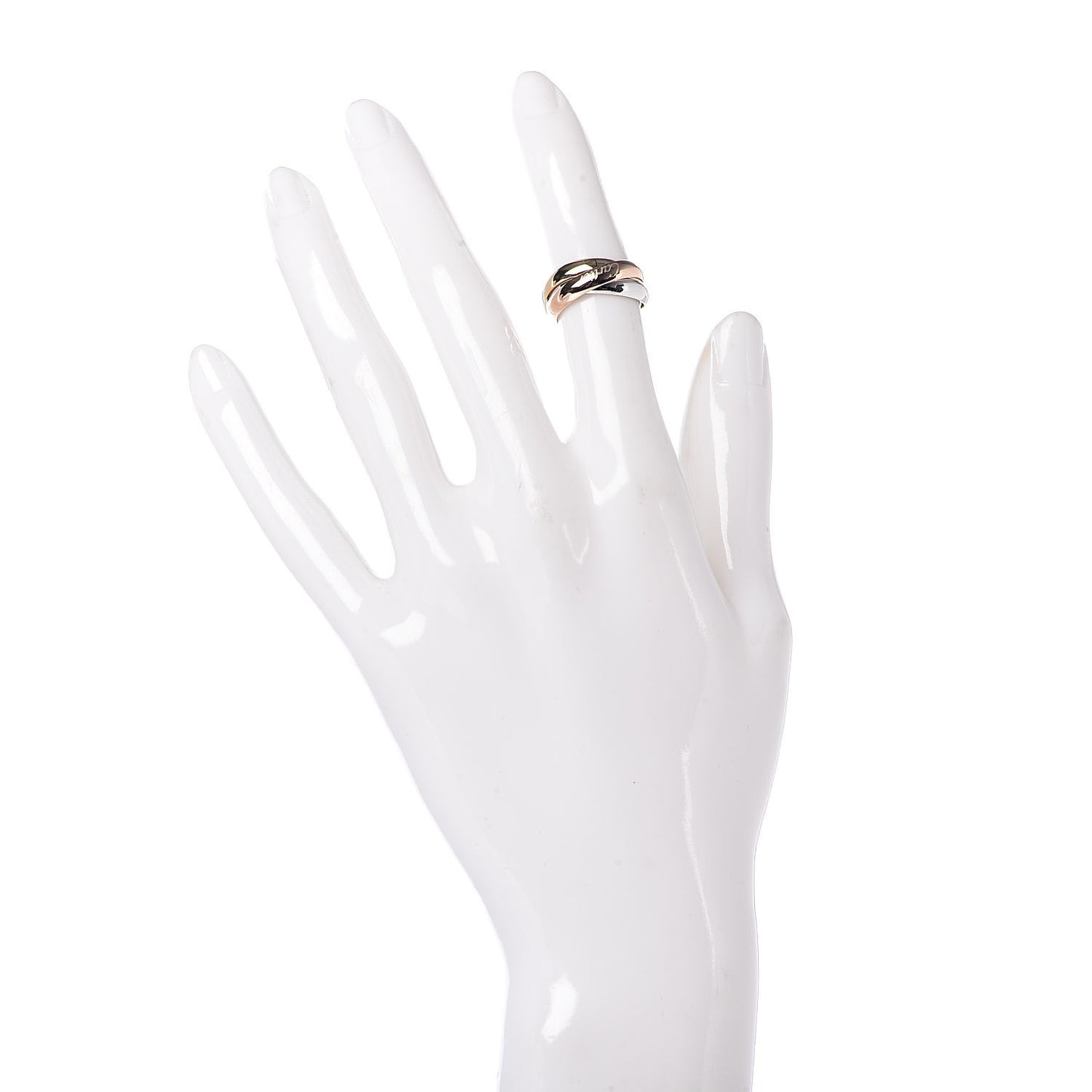 18K Pink Yellow White Gold Classic Trinity Ring 47 4