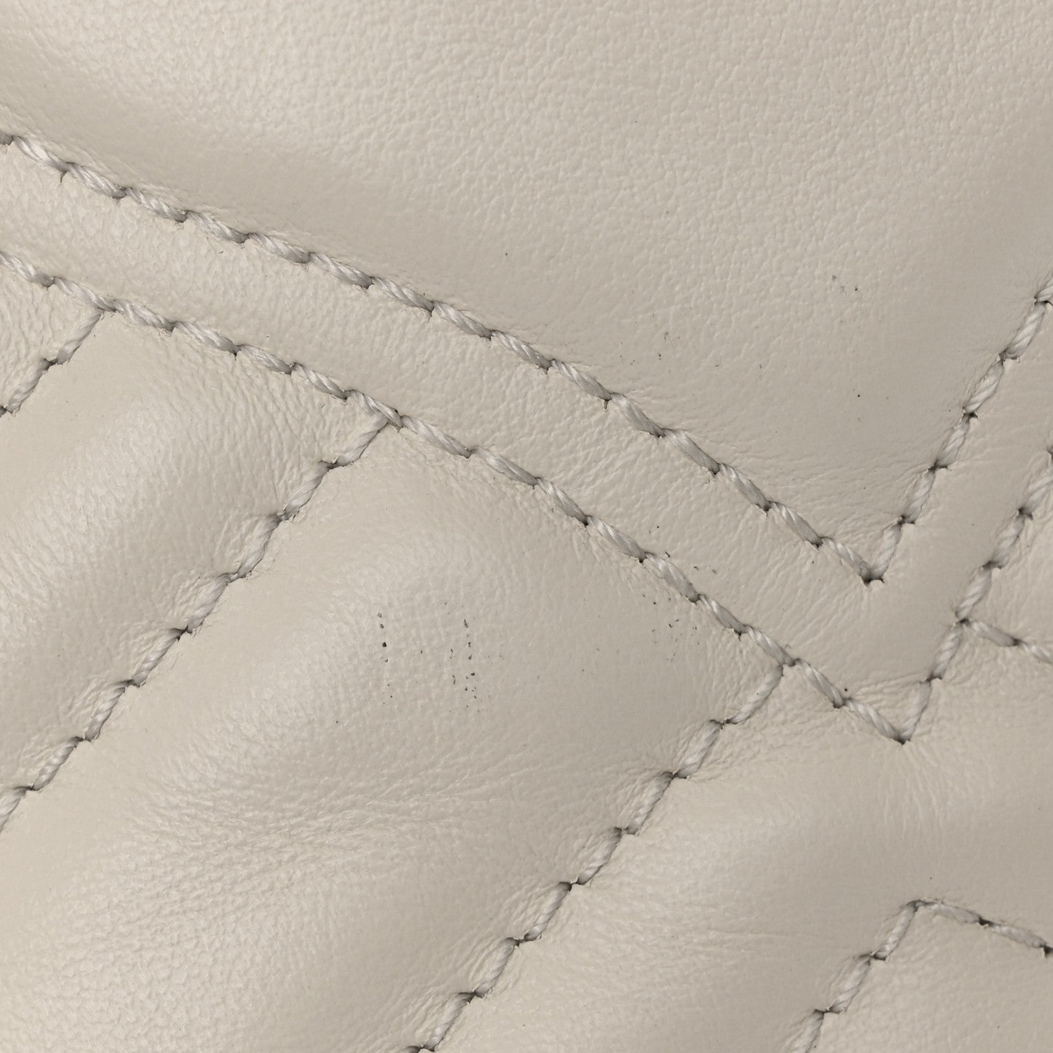Gucci Calfskin Matelasse Mini GG Marmont 2.0 Bucket Bag White 12 of 13