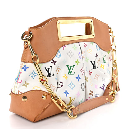 Louis Vuitton Monogram Multicolor Judy MM White 3 of 9