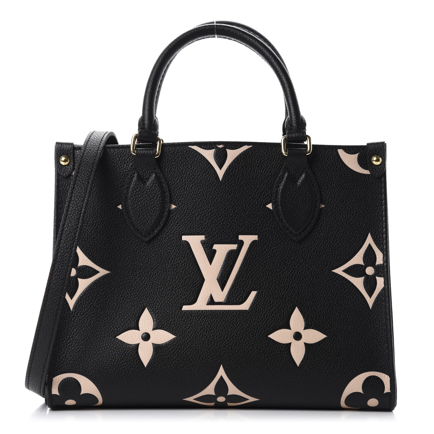 Louis Vuitton Empreinte Monogram Giant Onthego PM Black Beige 1 of 10