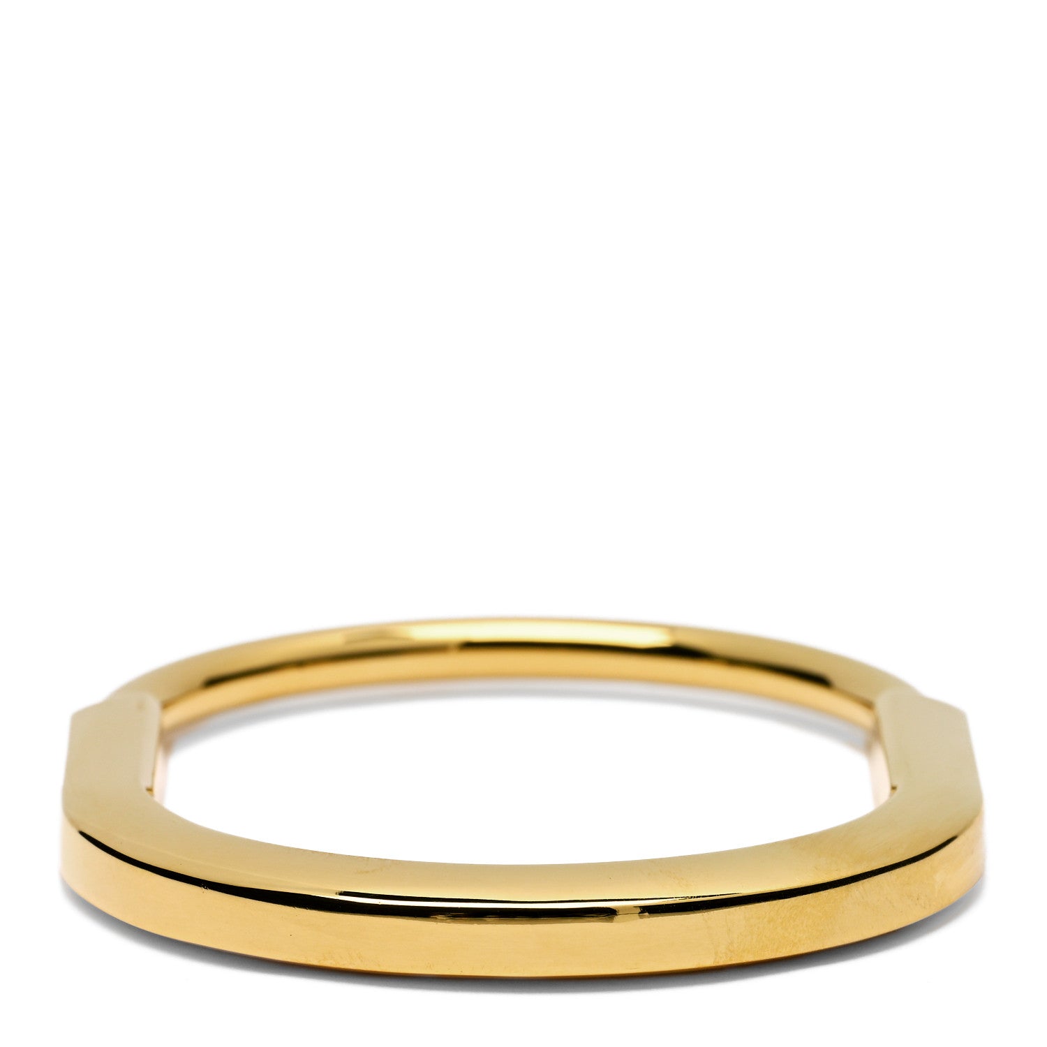 Tiffany 18K Yellow Gold Tiffany Lock Bangle Bracelet 3 of 5
