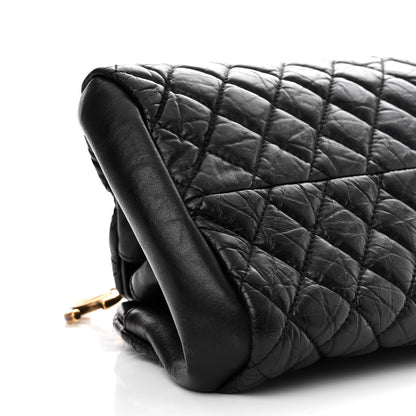 Chanel Aged Calfskin Quilted Medium Just Mademoiselle Black 11 of 12