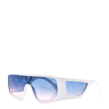 Louis Vuitton Acetate Monogram Sideway Sunglasses Z1452U White 1 of 8
