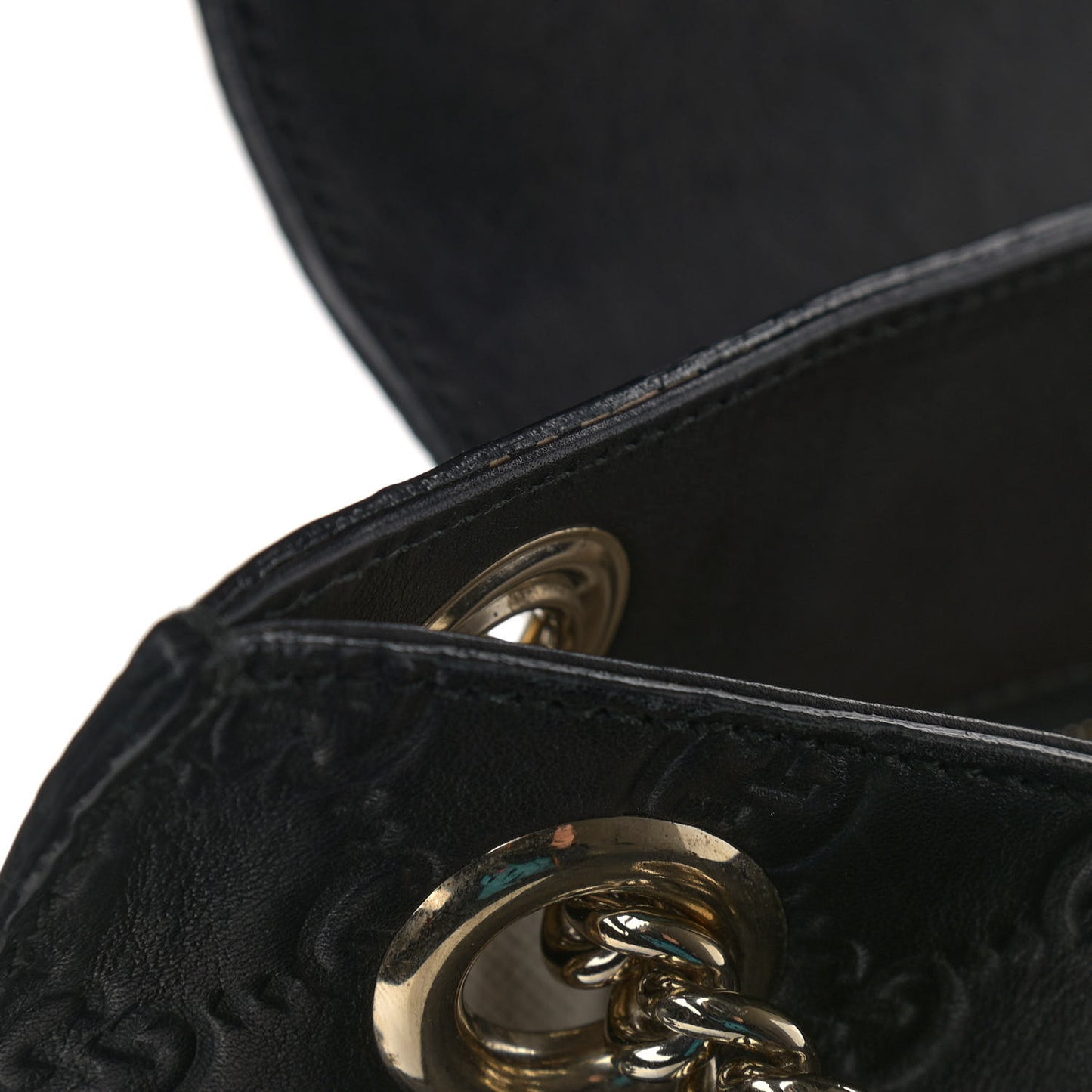 Guccissima Large Emily Chain Shoulder Bag Black