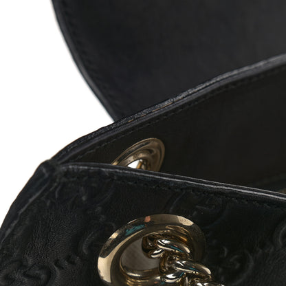 Gucci Guccissima Large Emily Chain Shoulder Bag Black 11 of 15