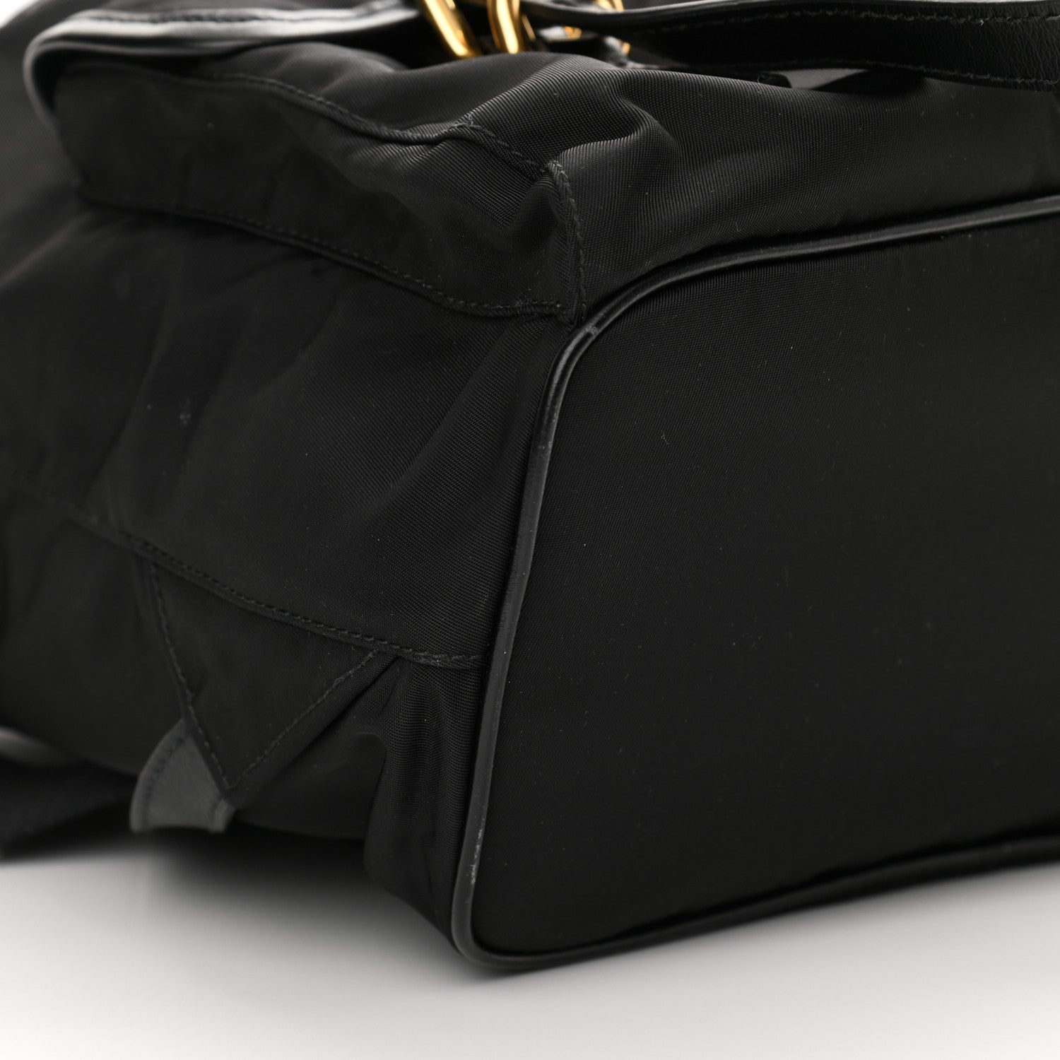 Prada Tessuto Nylon Vitello Backpack Black 7 of 9