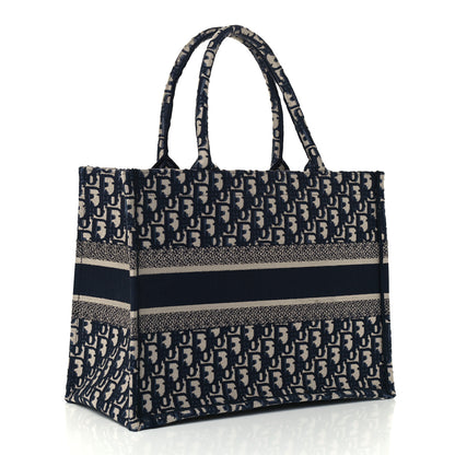 Christian Dior Oblique Medium Book Tote Blue Multicolor 3 of 10