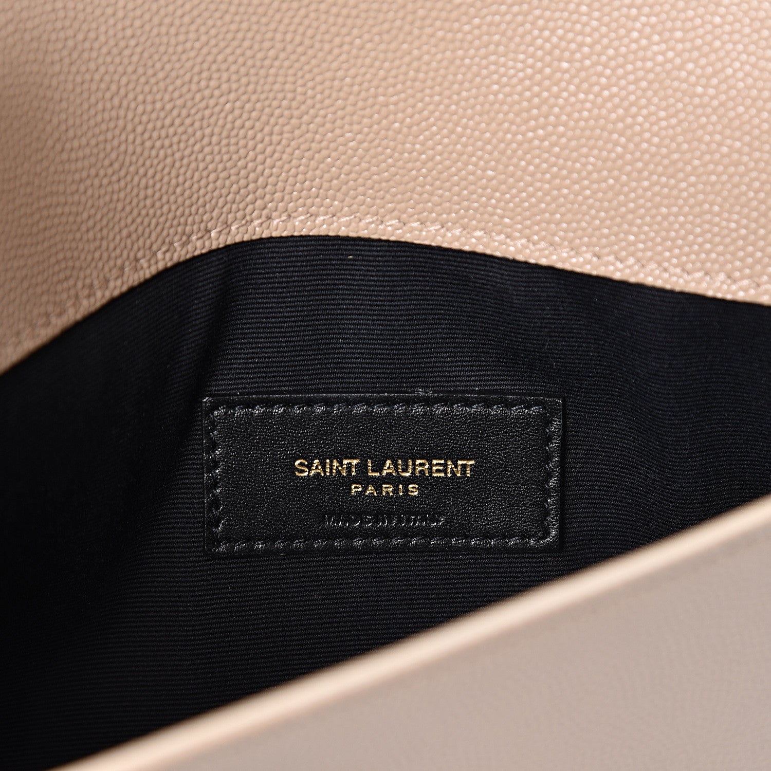Saint Laurent Grain De Poudre Uptown Pouch Dark Beige 5 of 9