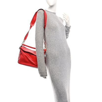 Loewe Calfskin Medium Puzzle Bag Scarlet 2 of 10