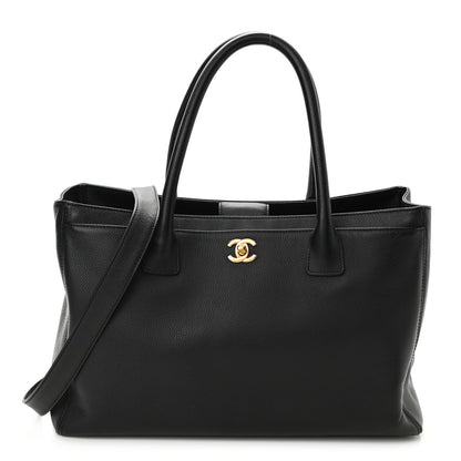 Chanel Calfskin Cerf Executive Shopper Tote Black 1 of 10