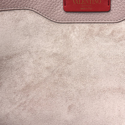 Valentino Garavani Grained Calfskin Rockstud Shoulder Tote Poudre 7 of 13