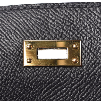 Hermes Epsom Kelly Sellier 25 Black 33 of 41