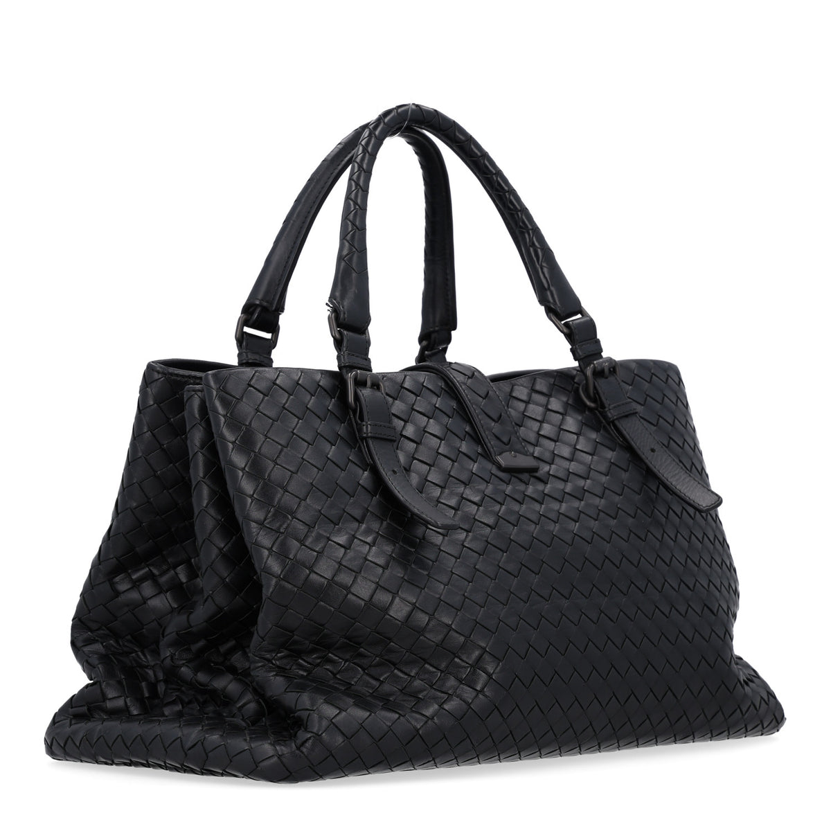 Bottega Veneta Nappa Intrecciato Medium Roma Tote Black 3 of 11