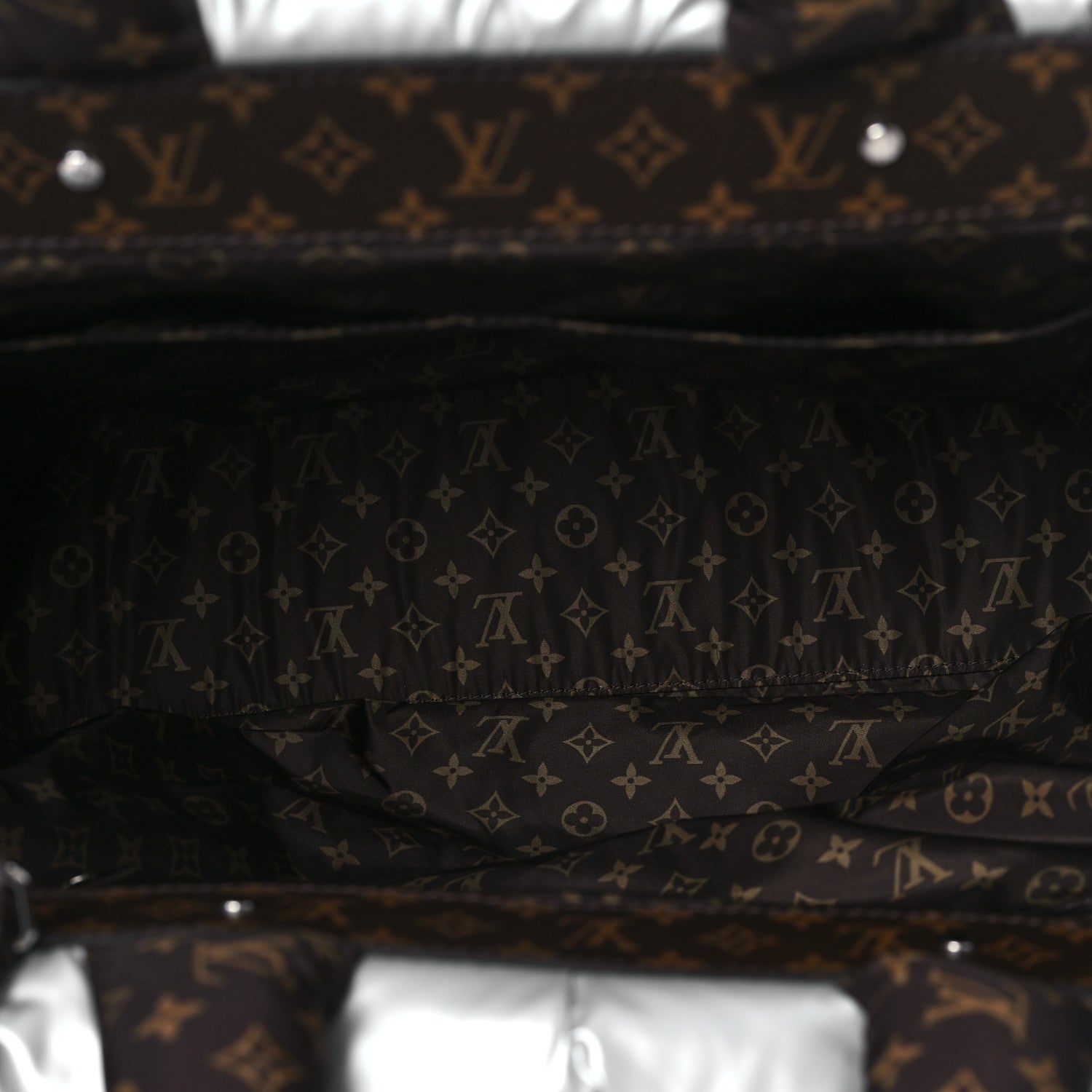 Louis Vuitton Econyl Monogram Pillow Giant Onthego GM Silver 5 of 10