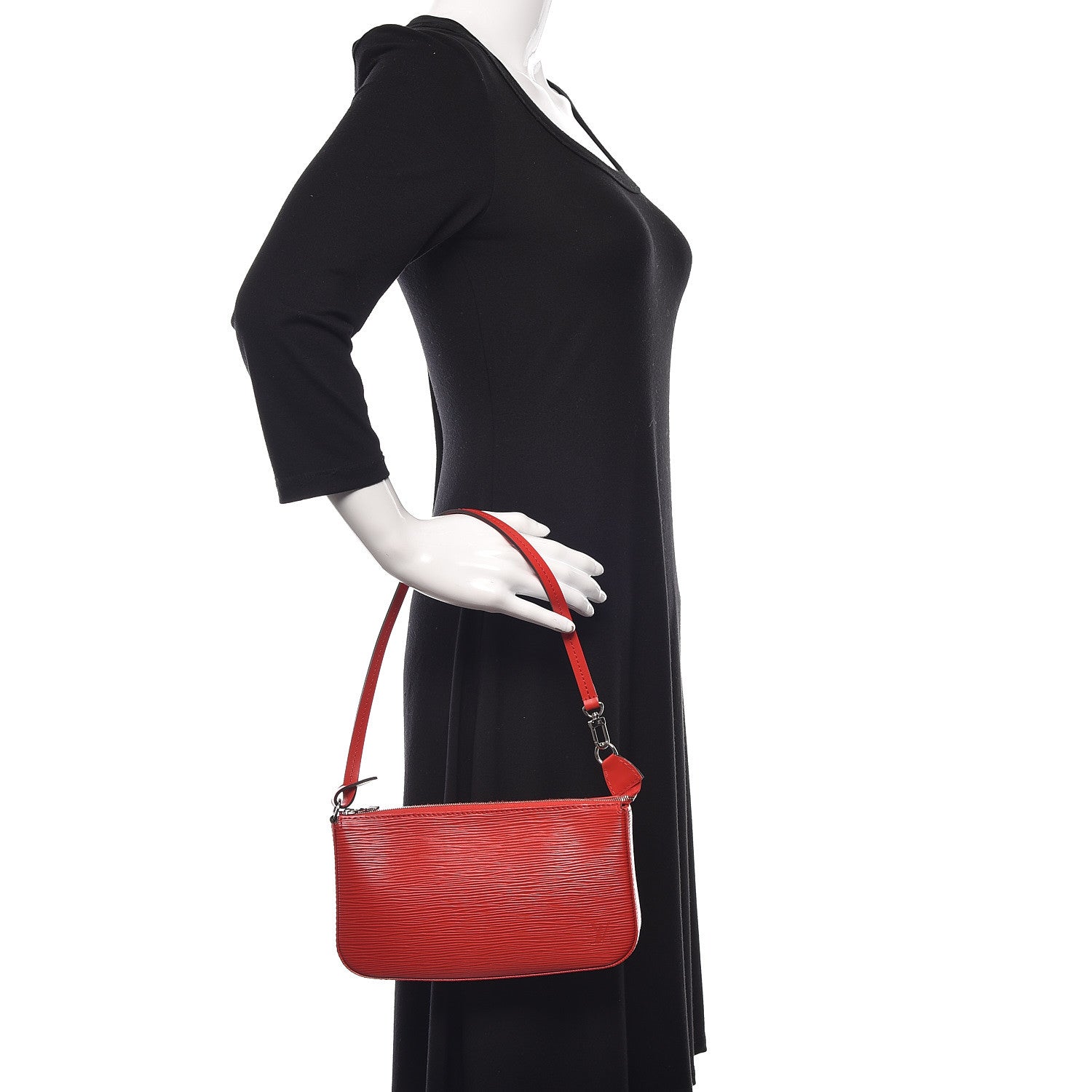 Louis Vuitton Epi Pochette Accessories NM Coquelicot 2 of 10