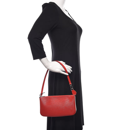 Louis Vuitton Epi Pochette Accessories NM Coquelicot 2 of 10
