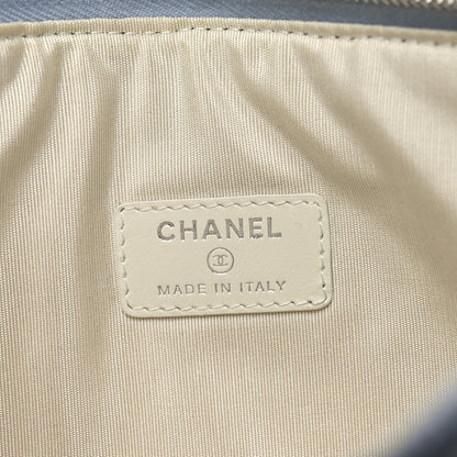 Chanel Canvas Medium Deauville Pouch Blue 6 of 7