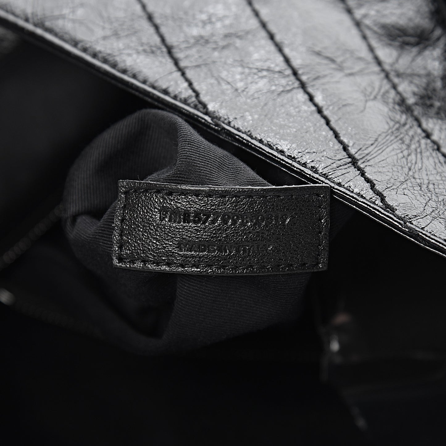 Crinkled Calfskin Matelasse Monogram Niki Shoulder Bag Black