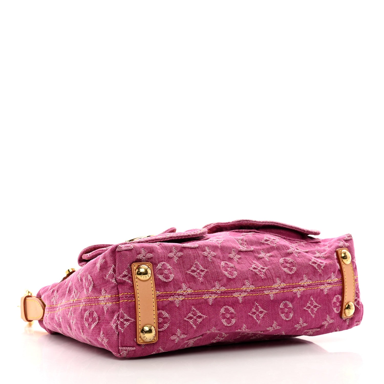 Louis Vuitton Denim Baggy PM Fuchsia 4 of 9