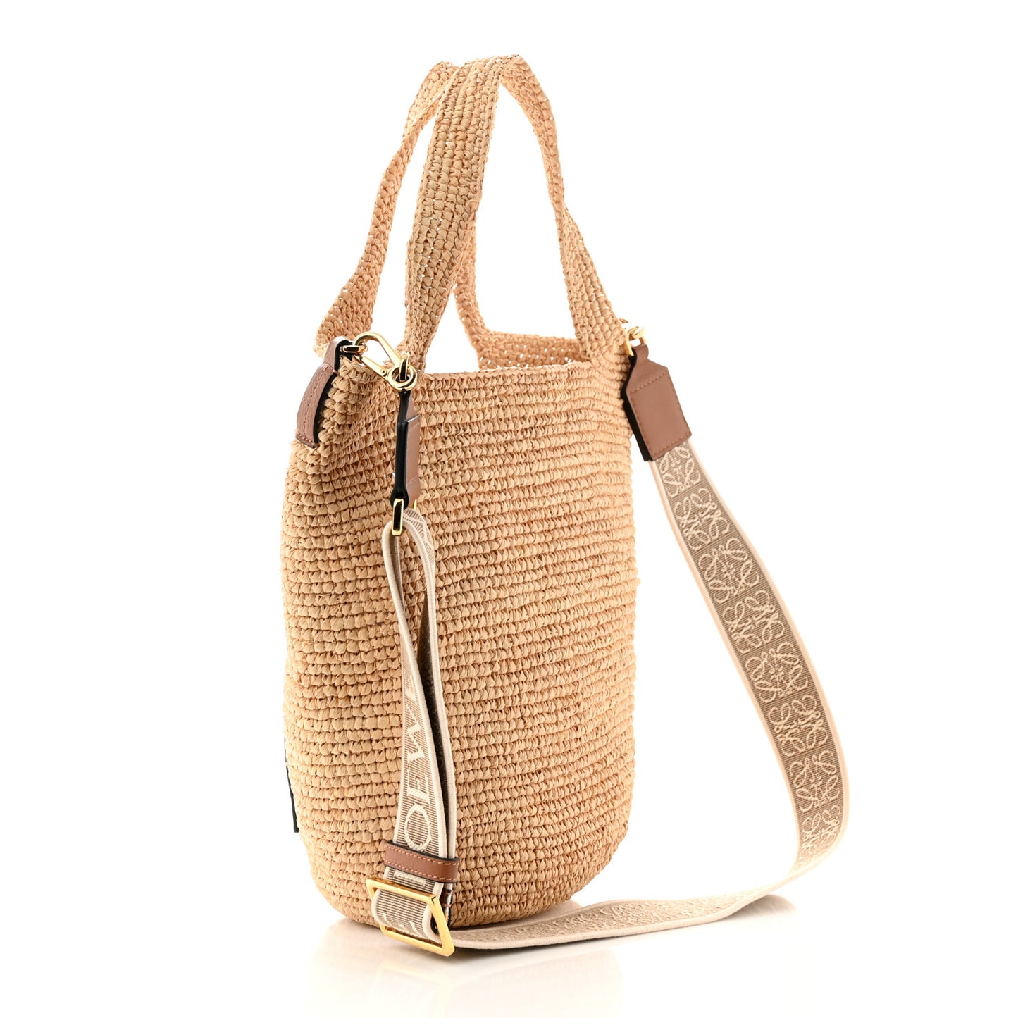 Raffia Paula's Ibiza Slit Tote Bag Natural Tan