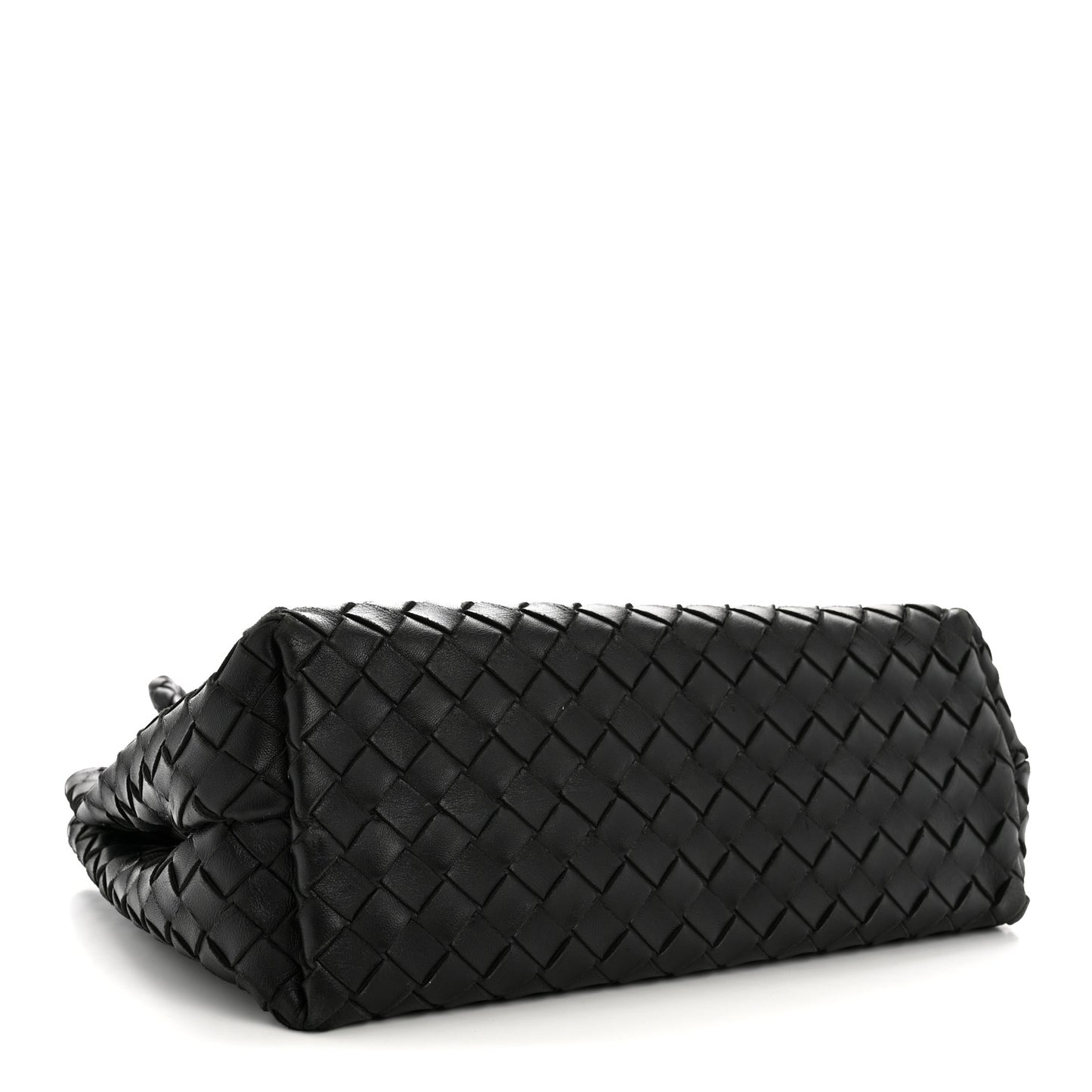 Nappa Intrecciato Medium Andiamo Shoulder Bag Black