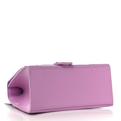 Balenciaga Shiny Box Calfskin Tonal B Small Hourglass Top Handle Bag Lilac 4 of 10