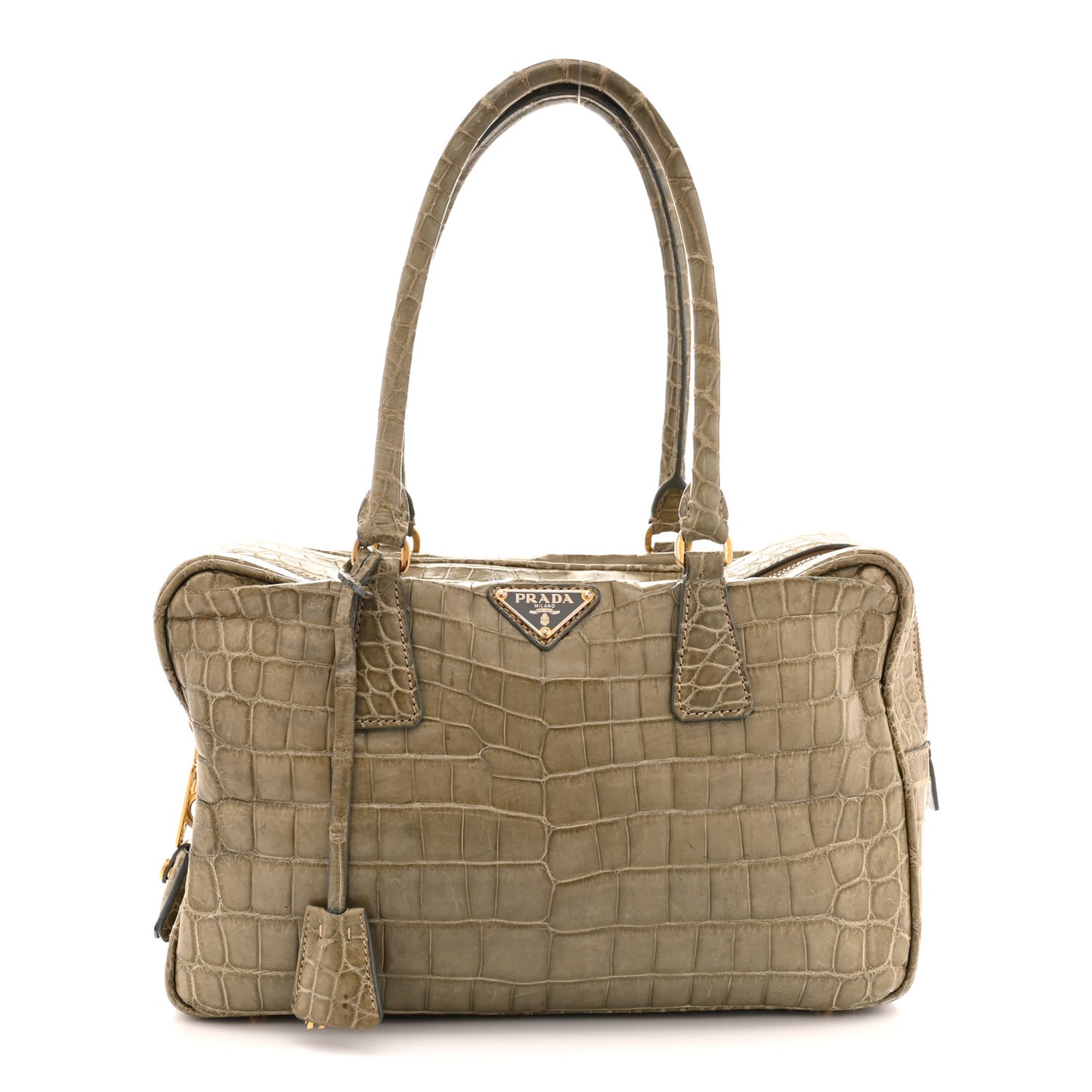 Crocodile Bauletto Bag Blue