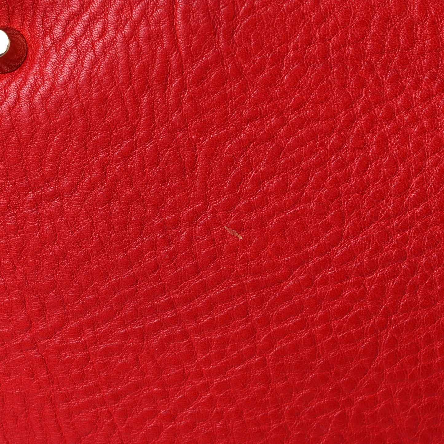 Grainy Calfskin Medium Ashby Hobo Cadmium Red