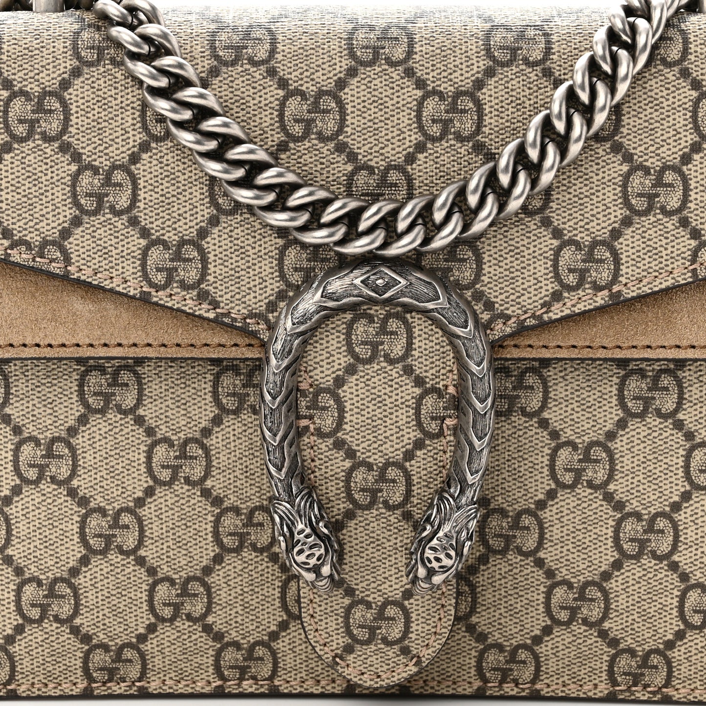 GG Supreme Monogram Mini Dionysus Shoulder Bag Taupe