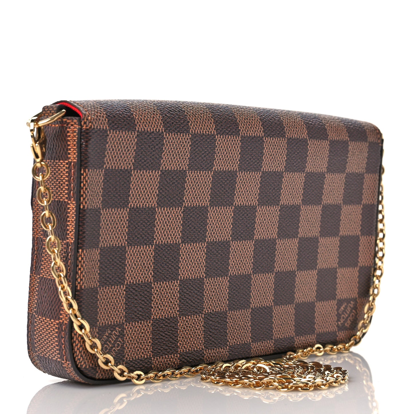 Damier Ebene Pochette Felicie Chain Wallet