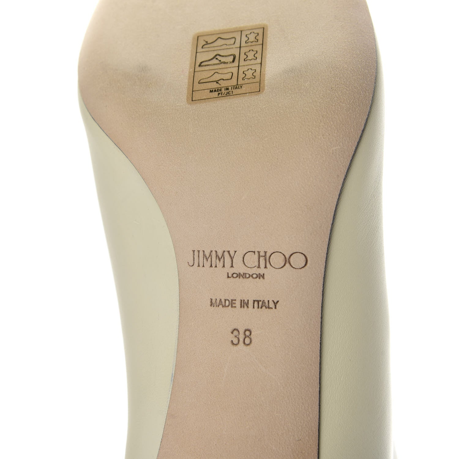 Jimmy Choo Smooth Calfskin Marinda 65 Ankle Booties 38 Linen 8 of 9