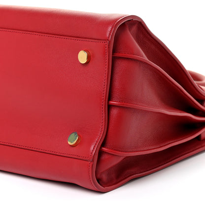 Saint Laurent Calfskin Small Sac De Jour Lipstick Red 12 of 25