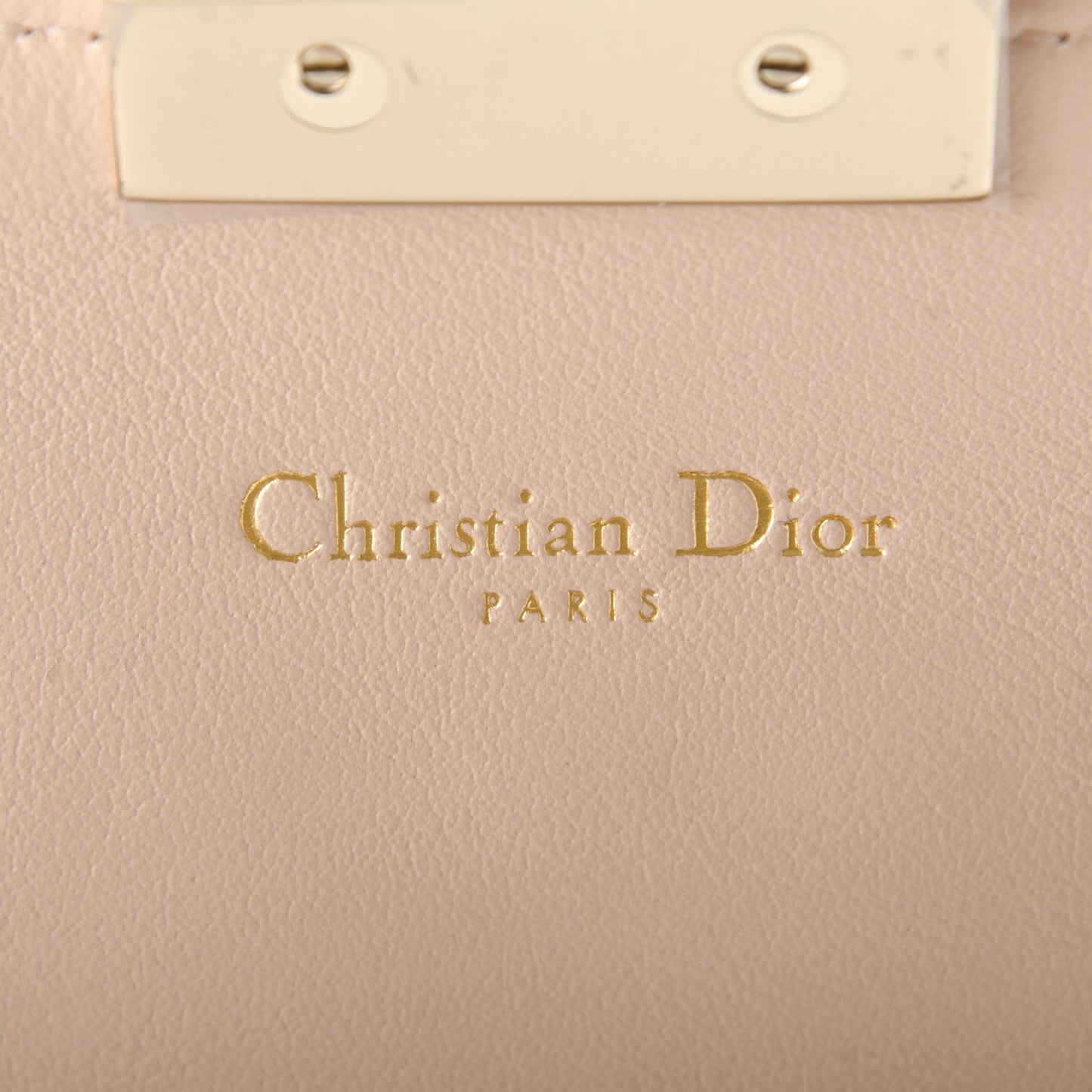 Patent Cannage Miss Dior Promenade Pouch Beige