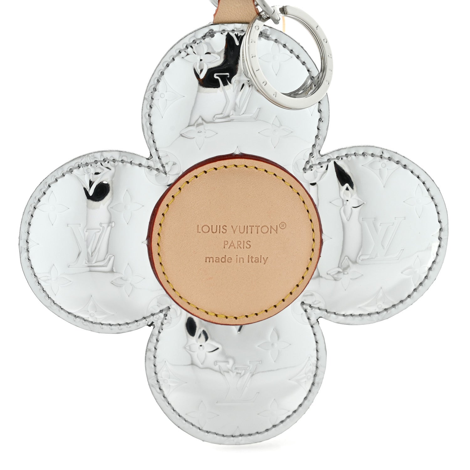 Louis Vuitton Monogram Mirror Vivienne Head Bag Charm Key Holder Silver 3 of 5