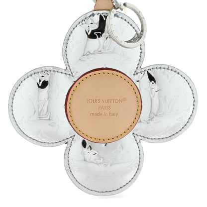Louis Vuitton Monogram Mirror Vivienne Head Bag Charm Key Holder Silver 3 of 5
