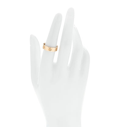 Cartier 18K Yellow Gold 5.5mm LOVE Ring 53 6.5 2 of 5