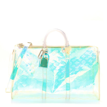 Louis Vuitton PVC Monogram Keepall Bandouliere 50 Iridescent Prism 1 of 11