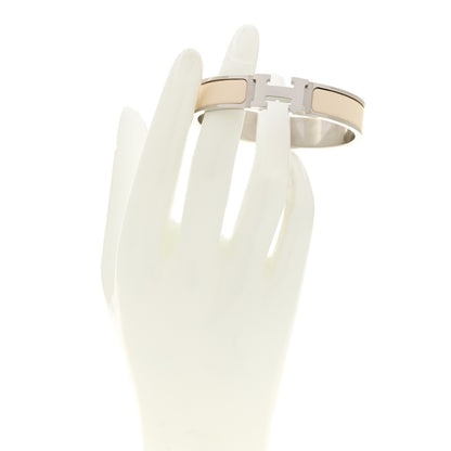 Hermes Enamel Narrow Clic Clac H Bracelet PM Creme 2 of 4