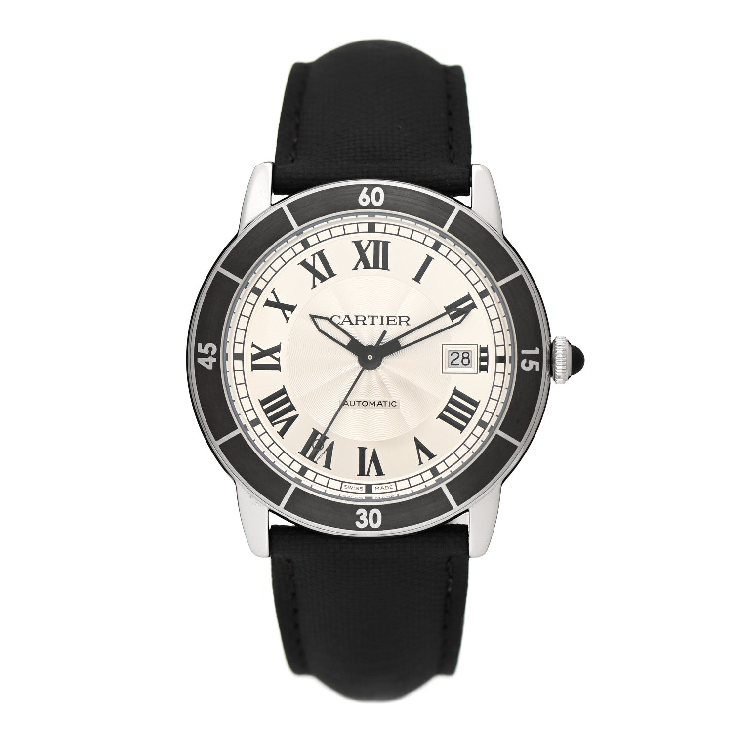 Cartier Stainless Steel Nylon 42mm Ronde Croisiere Automatic Watch 1 of 5
