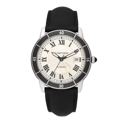 Cartier Stainless Steel Nylon 42mm Ronde Croisiere Automatic Watch 1 of 5