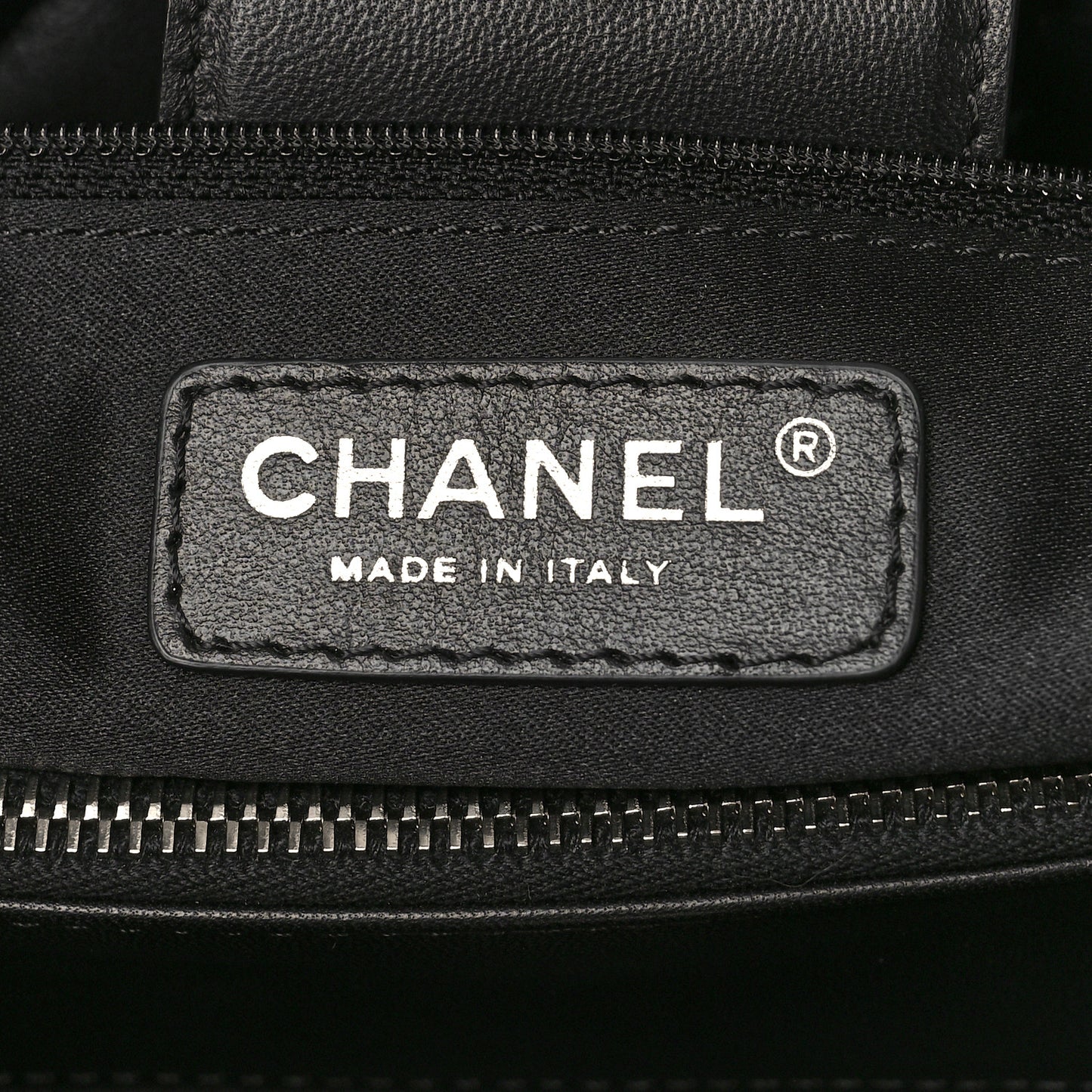 Lambskin Quilted Chanel 7 Tote Black