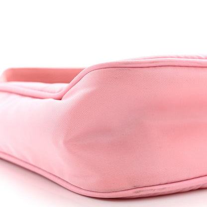 Prada Tessuto Nylon Saffiano Mini Re-Edition 2000 Bag Rosa 10 of 11