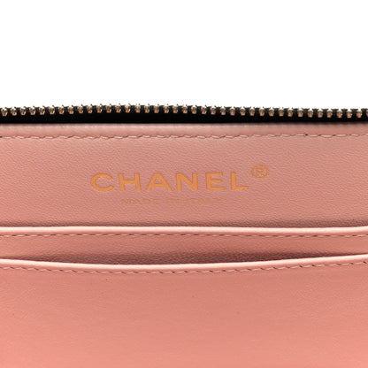 Chanel Shiny Lambskin Quilted CC Vanity Case Black 6 of 10