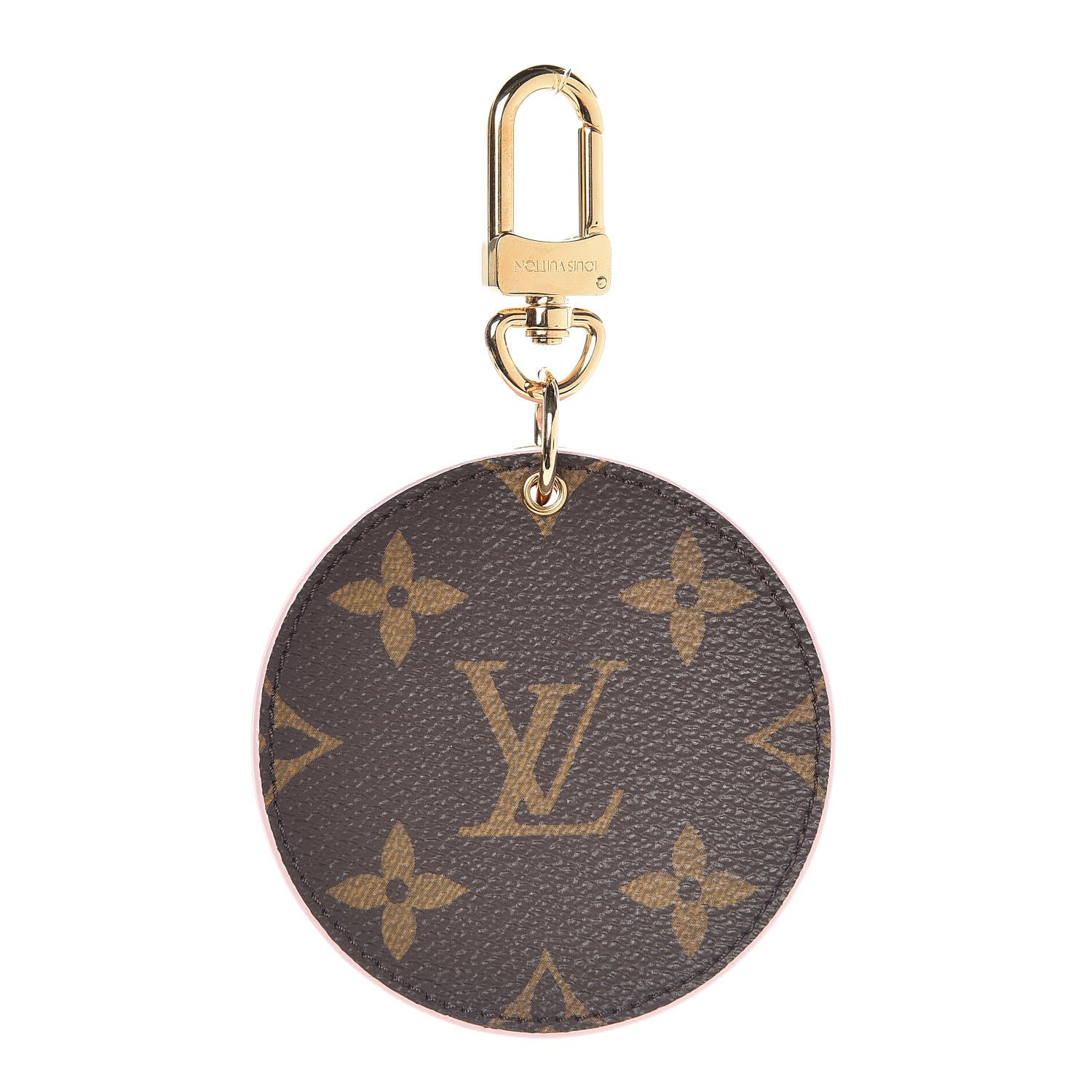 Louis Vuitton Monogram LV Mirror Bag Charm Key Holder Rose Ballerine 1 of 4