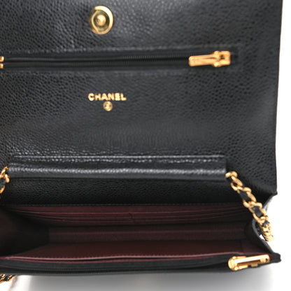 Chanel Caviar Quilted Wallet On Chain WOC Black 7 of 16