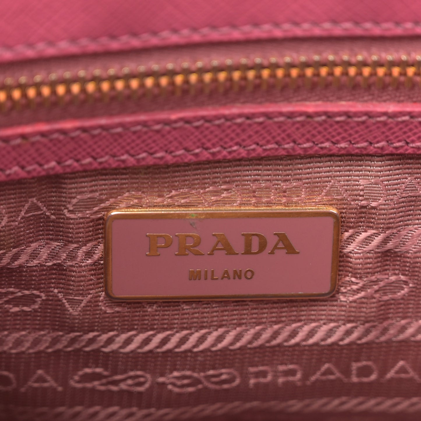 Saffiano Mini Galleria Double Zip Tote Peonia