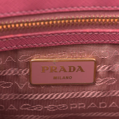 Prada Saffiano Mini Galleria Double Zip Tote Peonia 6 of 12